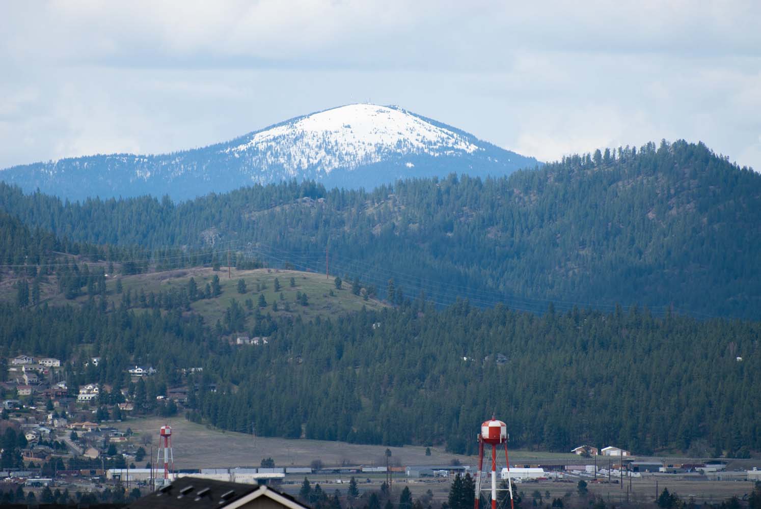 Mount Spokane from the valley Mount Spokane from the valley