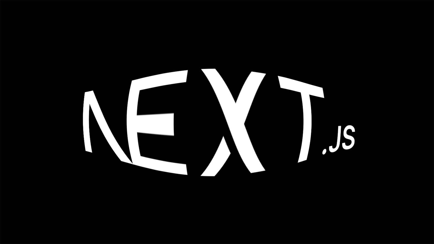 The Next.js logo warped and stretched, symbolizing a self-hosted Next.js instance under memory pressure.